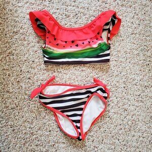 Watermelon 2-peice swimming suit Girl Size toddler 4